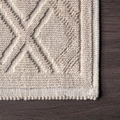 NuLOOM Sheridan Textured Diamond Trellis Bath Mat
