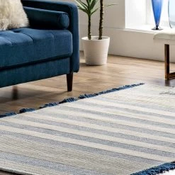 NuLOOM Jennie Hand Loomed Wool Striped Flatweave Fringe Area Rug New Arrivals 17 NuLOOM Jennie Hand Loomed Wool Striped Flatweave Fringe Area Rug New Arrivals