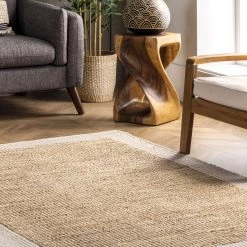 NuLOOM Cotton Bordered Jute Area Rug 26 NuLOOM Cotton Bordered Jute Area Rug