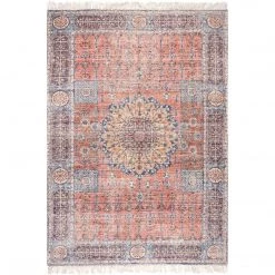 NuLOOM New Arrivals Mabree Vintage Floral Medallion Flatweave Area Rug