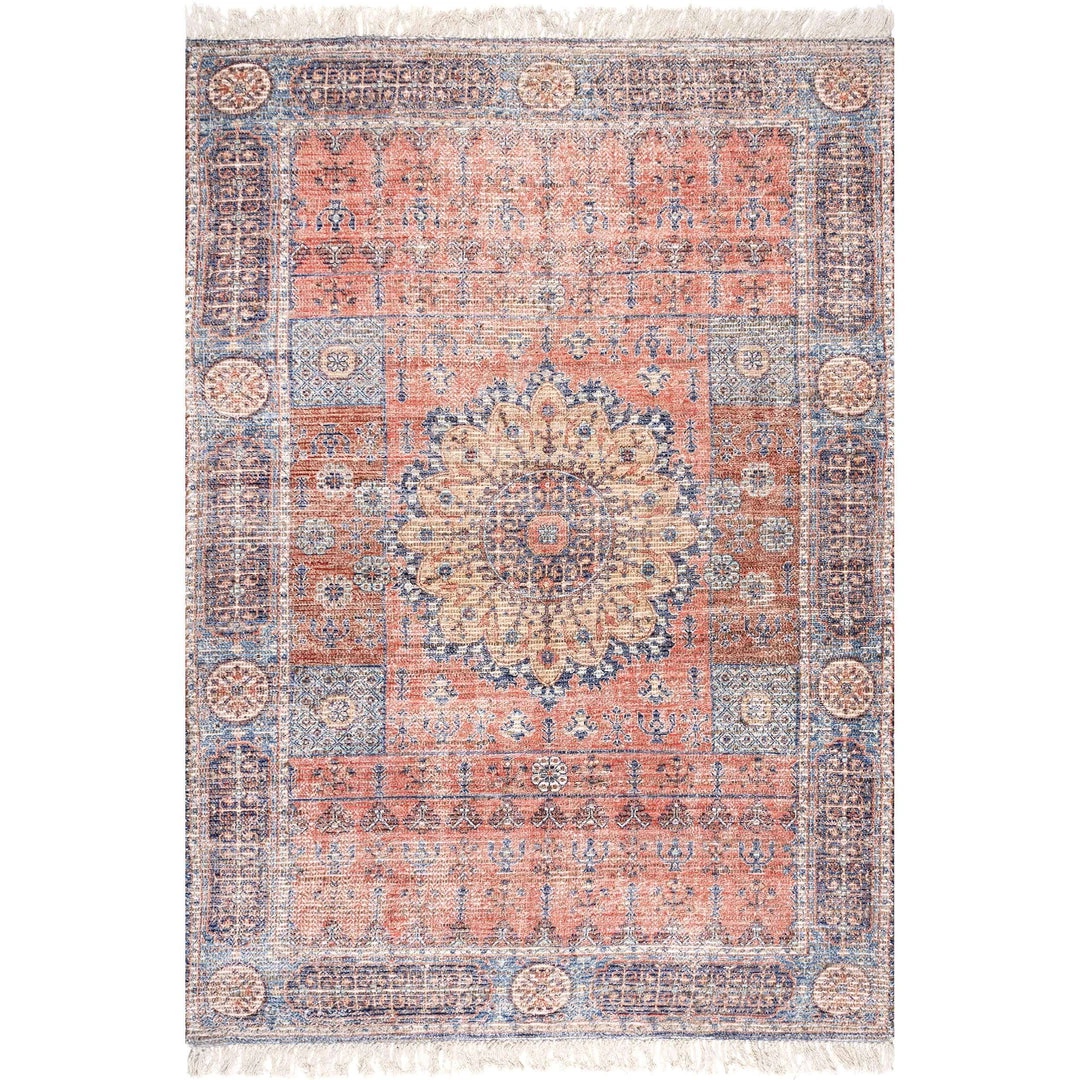 NuLOOM New Arrivals Mabree Vintage Floral Medallion Flatweave Area Rug 1 NuLOOM New Arrivals Mabree Vintage Floral Medallion Flatweave Area Rug