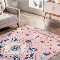 NuLOOM Roxanna Machine Washable Boho Floral Area Rug New Arrivals