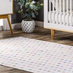 NuLOOM Polka Dotted Washable Area Rug New Arrivals