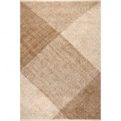 NuLOOM Lilah Hand Woven Jute And Cotton Plaid New Arrivals
