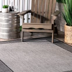 NuLOOM Gris Border Indoor/Outdoor Area Rug 30 NuLOOM Gris Border Indoor/Outdoor Area Rug