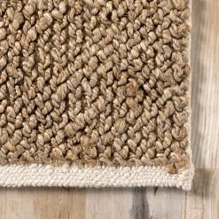 NuLOOM Lilah Hand Woven Jute And Cotton Plaid New Arrivals