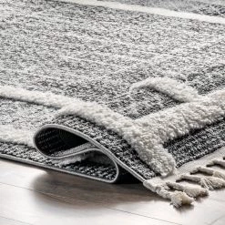 NuLOOM Portia Contemporary High Low Shaggy Tassel Area Rug New Arrivals 12 NuLOOM Portia Contemporary High Low Shaggy Tassel Area Rug New Arrivals