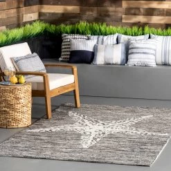 NuLOOM Hand Hooked Marine Indoor/Outdoor Area Rug