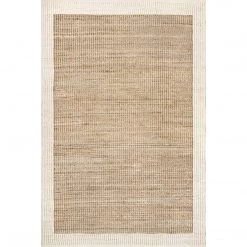 NuLOOM Cotton Bordered Jute Area Rug