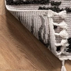 NuLOOM Cosette Abstract High Low Textured Tassel Area Rug New Arrivals
