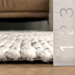 NuLOOM New Arrivals Carlina Modern Geometric Soft Shag Fringe Area Rug 12 NuLOOM New Arrivals Carlina Modern Geometric Soft Shag Fringe Area Rug