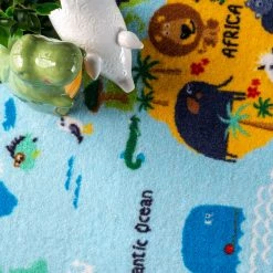 NuLOOM Animal World Map Area Rug Kids