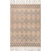 NuLOOM Alex Hand Woven Wool And Jute Textured Geometric Tassel Area Rug