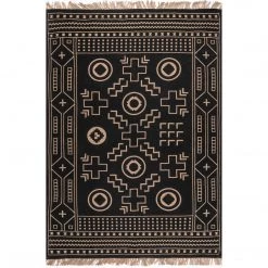 NuLOOM New Arrivals Gretel Tribal Motif Jute Tassel Area Rug