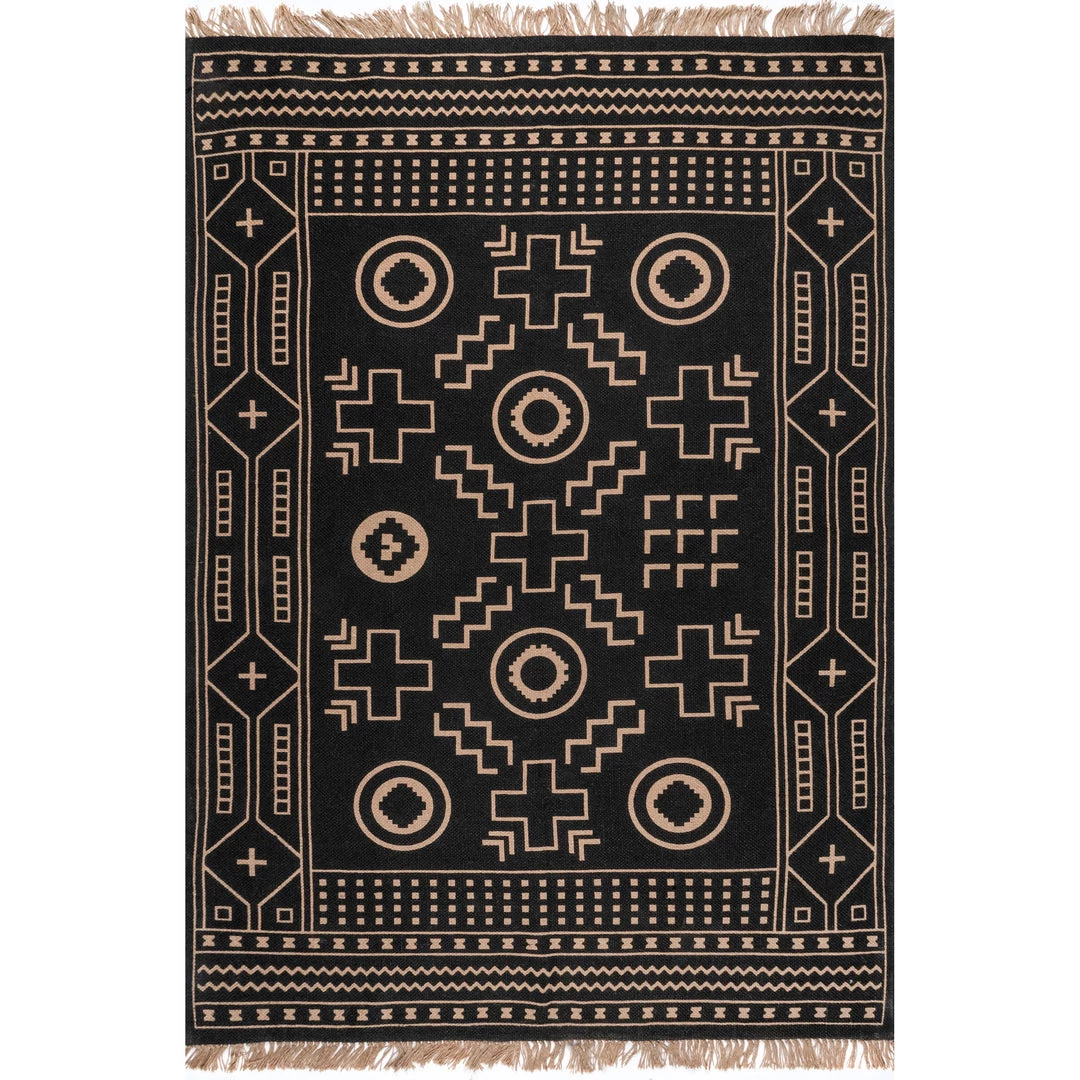 NuLOOM New Arrivals Gretel Tribal Motif Jute Tassel Area Rug 1 NuLOOM New Arrivals Gretel Tribal Motif Jute Tassel Area Rug