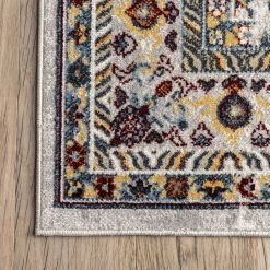NuLOOM Samara Machine Washable Medallion Bordered Area Rug