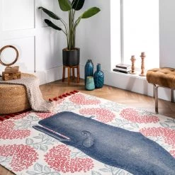 NuLOOM Thomas Paul Flatweave Cotton Whale Area Rug Contemporary 17 NuLOOM Thomas Paul Flatweave Cotton Whale Area Rug Contemporary