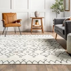 NuLOOM Tribal Striped Washable Shag Area Rug