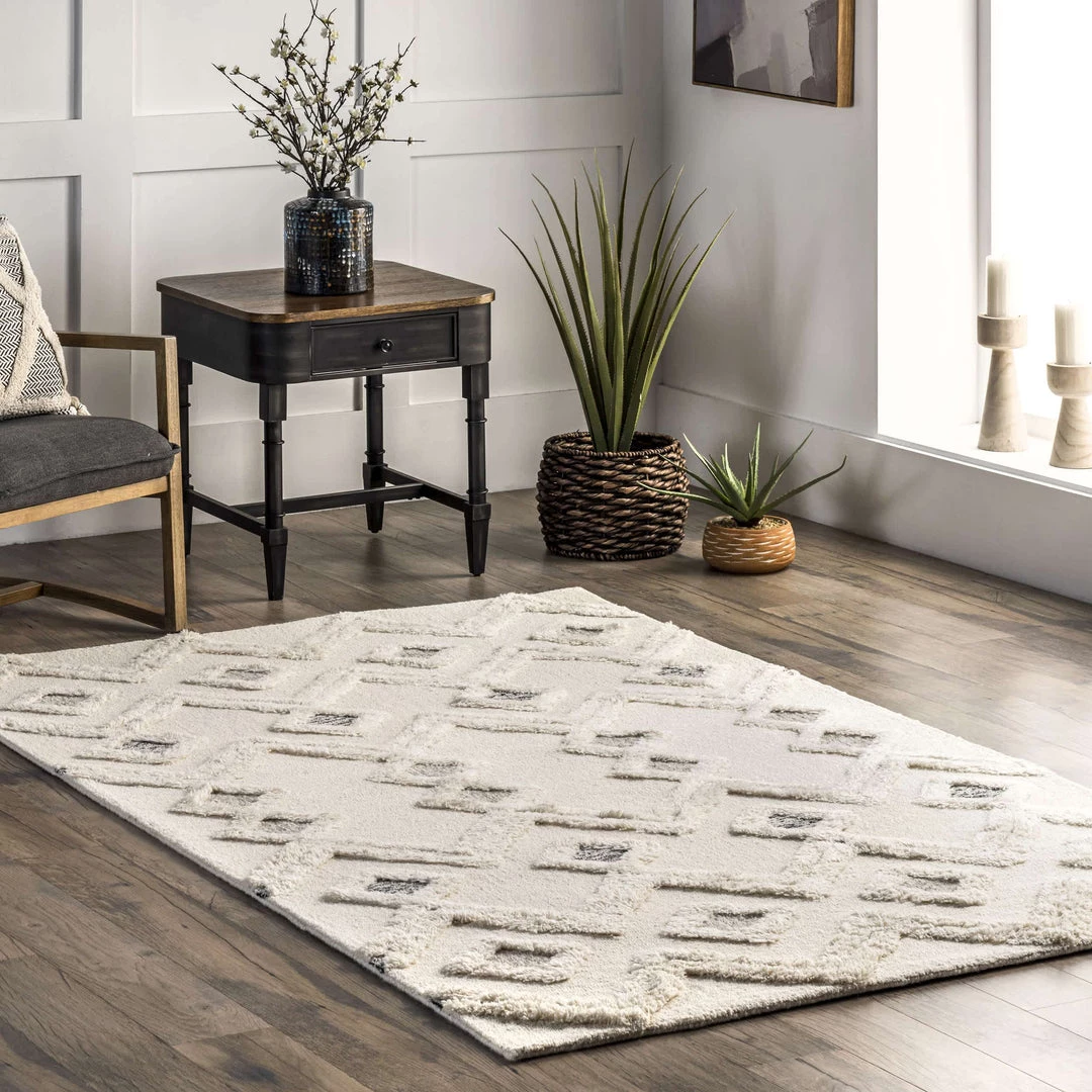 NuLOOM New Arrivals Lachelle Moroccan Diamond Wool Area Rug 2 NuLOOM New Arrivals Lachelle Moroccan Diamond Wool Area Rug