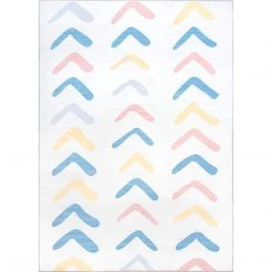 NuLOOM Evelyn Kids Chevron Nursery Or Playroom Area Rug
