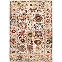 NuLOOM Vintage Arleen Floral Fringe Area Rug
