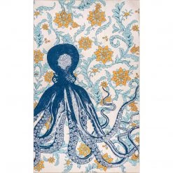 NuLOOM Patricia Machine Washable Octopus Area Rug