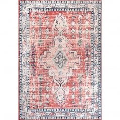 NuLOOM New Arrivals Juliette Vintage Diamond Medallion Area Rug
