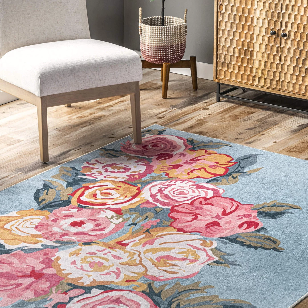 NuLOOM Lauryn Machine Washable Floral Area Rug 9 NuLOOM Lauryn Machine Washable Floral Area Rug