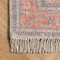 NuLOOM Lottie Floral Medallion Tassel Area Rug New Arrivals