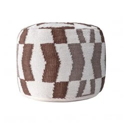 NuLOOM Vienna Herringbone Filled Ottoman Pouf New Arrivals
