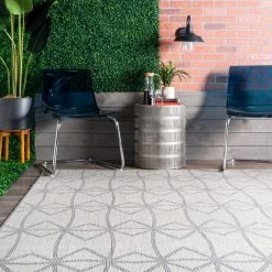 NuLOOM New Arrivals Saunders Geometric Indoor/Outdoor Area Rug 48 NuLOOM New Arrivals Saunders Geometric Indoor/Outdoor Area Rug