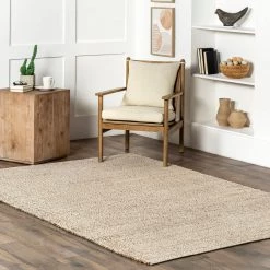 NuLOOM Handwoven Solid Elfriede Area Rug