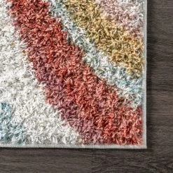 NuLOOM Cynthia Cozy Shaggy Wavy Stripes Area Rug 13 NuLOOM Cynthia Cozy Shaggy Wavy Stripes Area Rug