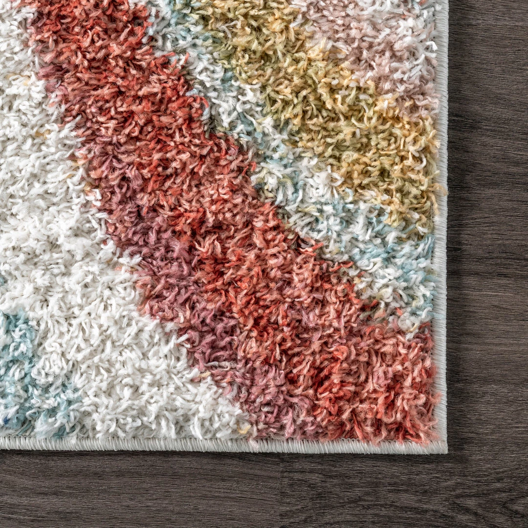 NuLOOM Cynthia Cozy Shaggy Wavy Stripes Area Rug 5 NuLOOM Cynthia Cozy Shaggy Wavy Stripes Area Rug