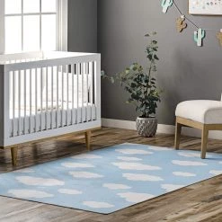 NuLOOM New Arrivals Landon Clouds Kids Washable Area Rug