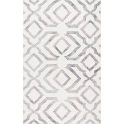 NuLOOM Hand Looped Baggett Area Rug Contemporary