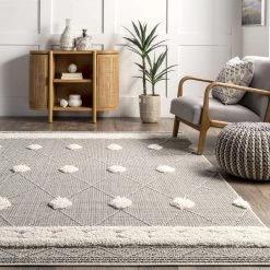NuLOOM Paola High Low Textured Shaggy Diamond Dotted Area Rug New Arrivals