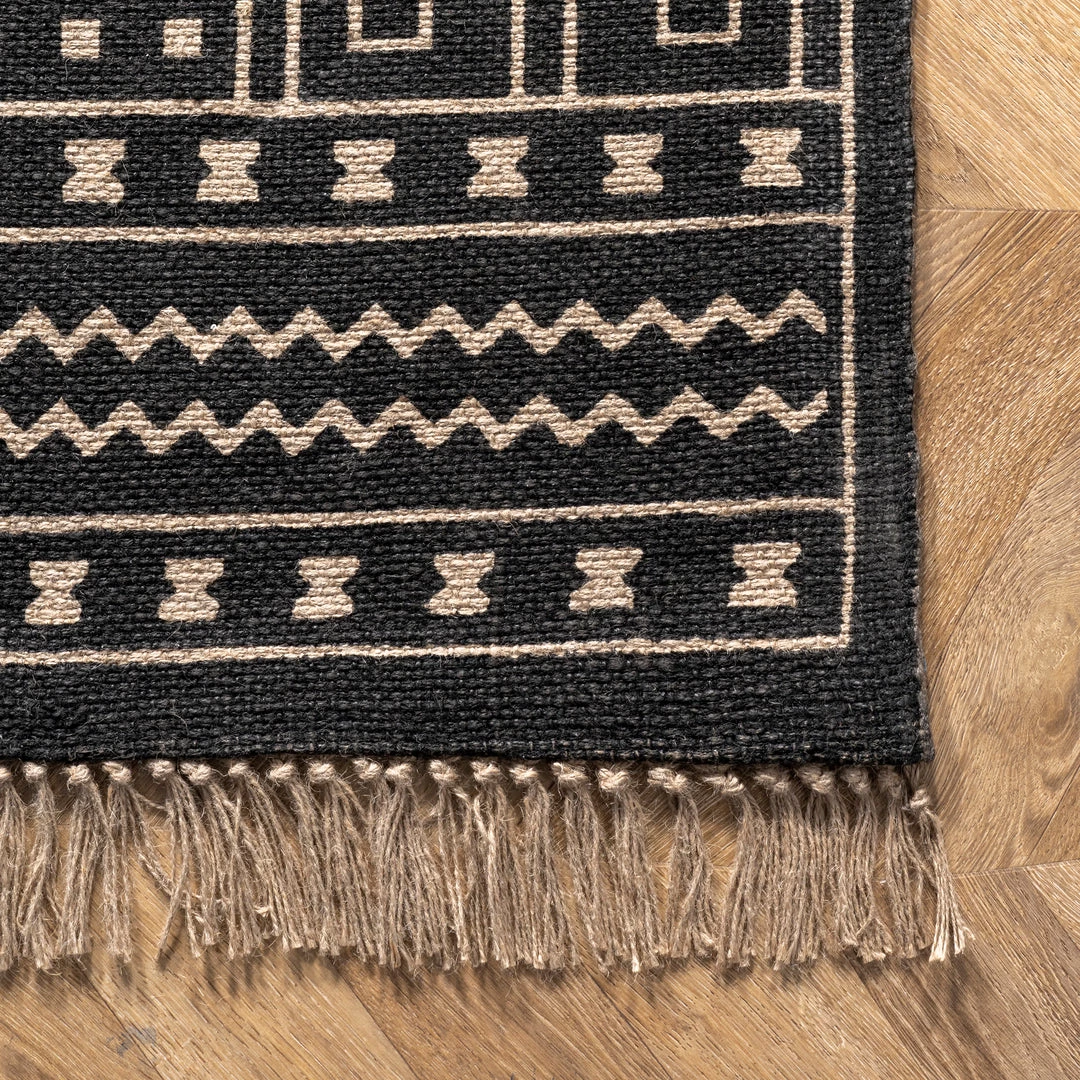 NuLOOM New Arrivals Gretel Tribal Motif Jute Tassel Area Rug 5 NuLOOM New Arrivals Gretel Tribal Motif Jute Tassel Area Rug