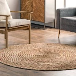 NuLOOM Braided Draya Jute Area Rug