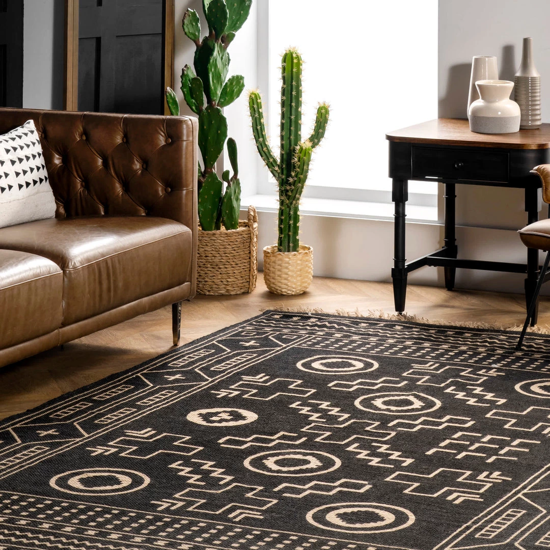 NuLOOM New Arrivals Gretel Tribal Motif Jute Tassel Area Rug 9 NuLOOM New Arrivals Gretel Tribal Motif Jute Tassel Area Rug