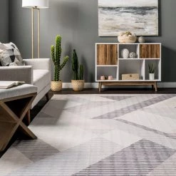 NuLOOM Pinstriped Abstract Washable Area Rug 18 NuLOOM Pinstriped Abstract Washable Area Rug