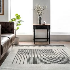 NuLOOM New Arrivals Kacey Abstract Contemporary Stripes Area Rug
