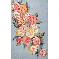 NuLOOM Lauryn Machine Washable Floral Area Rug