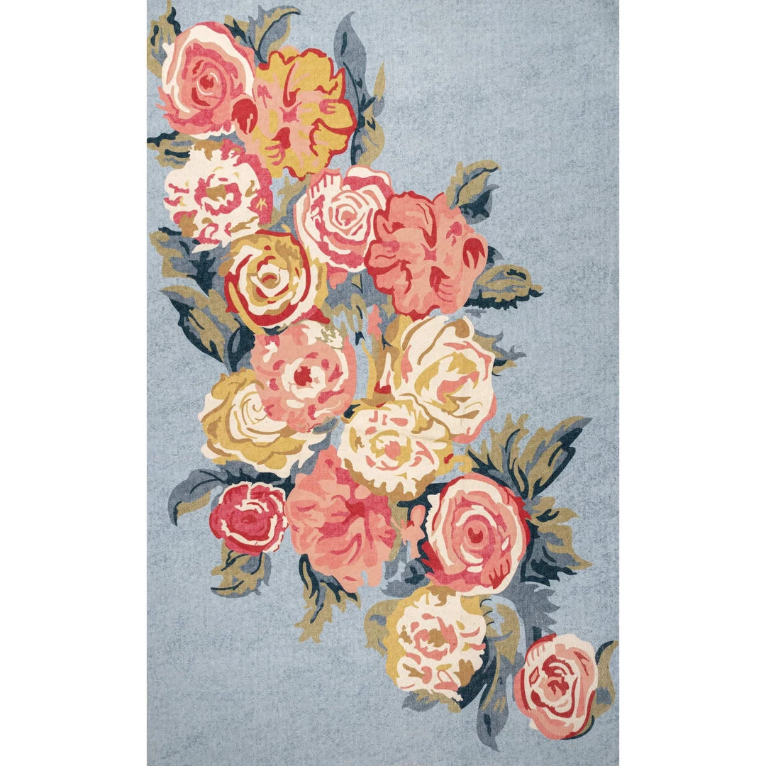 NuLOOM Lauryn Machine Washable Floral Area Rug 1 NuLOOM Lauryn Machine Washable Floral Area Rug