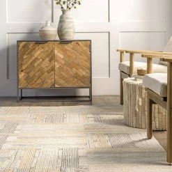 NuLOOM Palmer Hand Tufted Wool Striped Area Rug New Arrivals