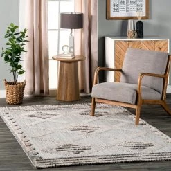 NuLOOM Junie Modern Geometric Textured Area Rug