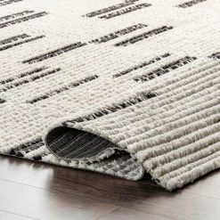 NuLOOM Joyce Contemporary Stripes Soft Shaggy Textured Fringe Area Rug New Arrivals