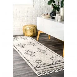 NuLOOM Mackie Moroccan Diamond Tassel Area Rug New Arrivals