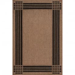 NuLOOM Gigi Striped Border Indoor/Outdoor Area Rug