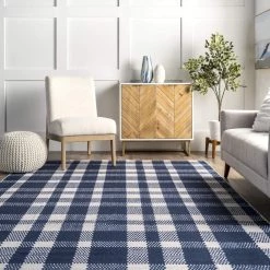 NuLOOM Tartan Plaid Washable Area Rug